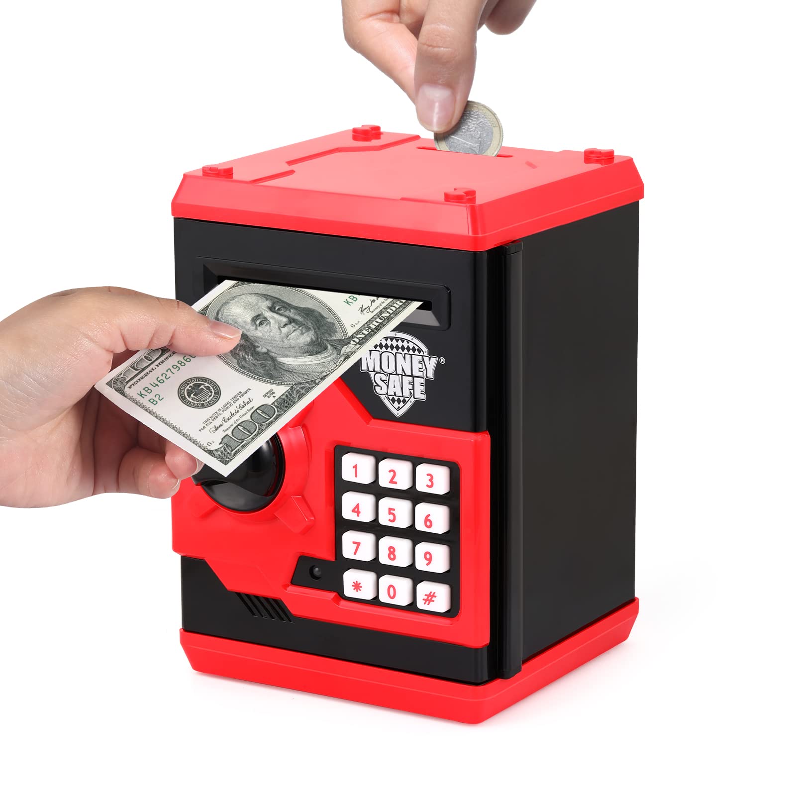 Amazon.co.jp: GINZU ATM 貯金箱 男の子 女の子用 大きなATMコイン